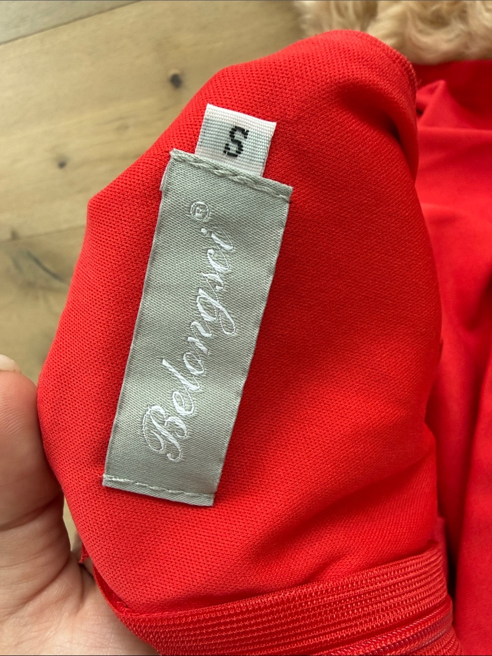 Red Fit-and-Flare Cutout Dress - Picture 5 of 5